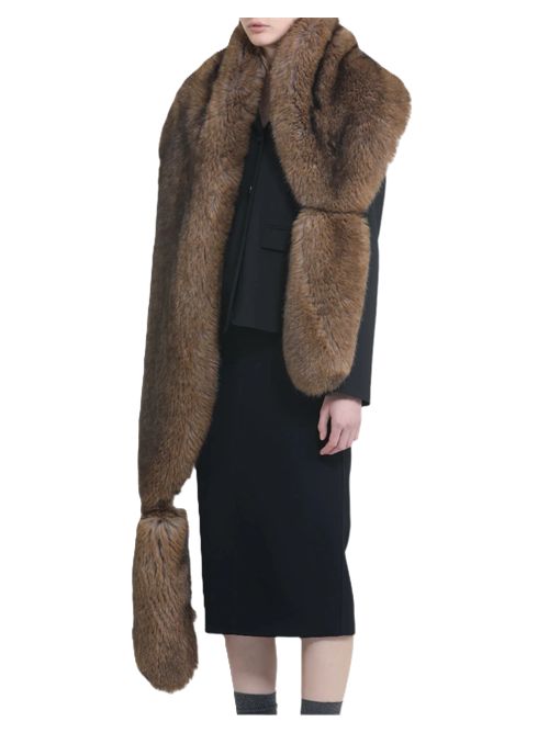 Stola over in ecopelliccia N.21 N.21 | 69Z1 - 2815 - 1252NATURALE